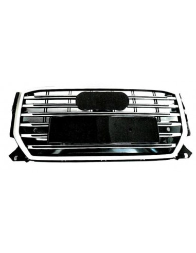 Chrome-Black Front Grille with PDC for Audi Q2 2016-