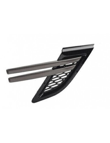 Gloss Black Right Fender Grille Dark Gray Strips For Rover Sport 2013-
