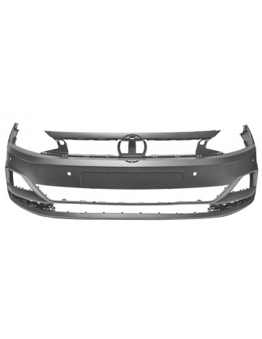 Front Bumper Primer With Park Distance Control For Vw Polo 2018 Onwards