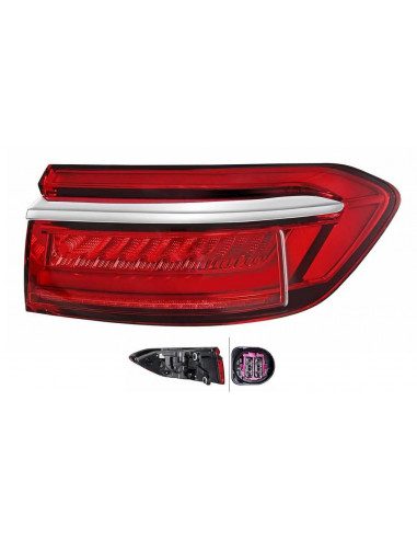 Left LED Rear Light With Clear Band For Audi A8 2017 Onwards 4Pin