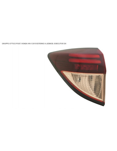 Feu arrière externe droit LED pour Honda Hr-V 2015- Executive Moulding