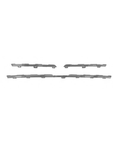 3Pcs Chrome Lower Grille Molding Kit for Renault Kangoo 2021 Onwards