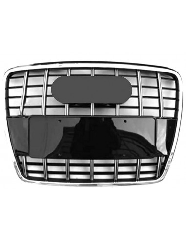 Chrome Grille and Grille for Audi A6 2004 to 2008