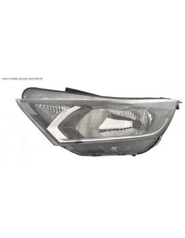 Right Headlight with Electric Motor for Hyundai I20 2020 Onwards
