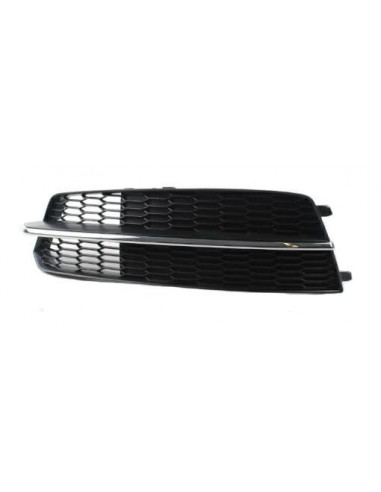 Left Front Grille With Chrome Molding For Audi A6 2014 Onwards S-Line