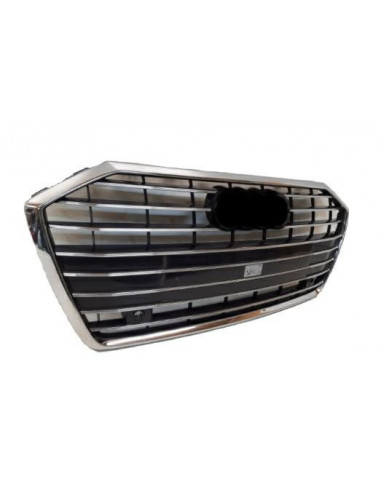 Chrome and Black Chrome Grille Trim for Audi A6 2018 Onwards