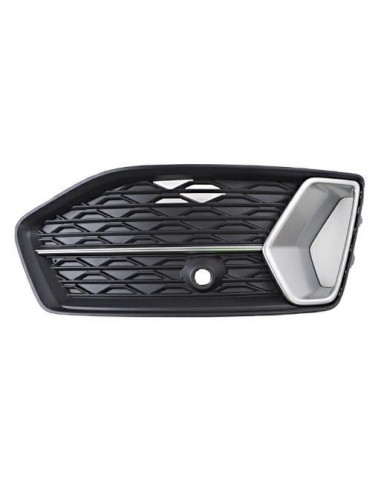 Left Front Grille Sensor Holes Molding Silver for A6 2018- Sport