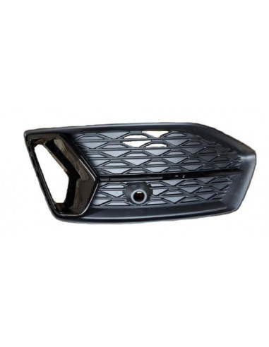 Right Front Grille Sensor Holes Gloss Black Molding for A6 2018- Sport