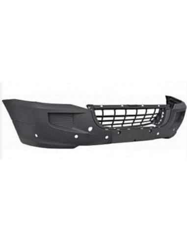 Gray Front Bumper With Park Distance Control For Vw Crafter 2013 Onwards