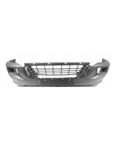 Graue Frontstoßstange mit Nebelscheinwerferloch für VW Crafter ab 2013