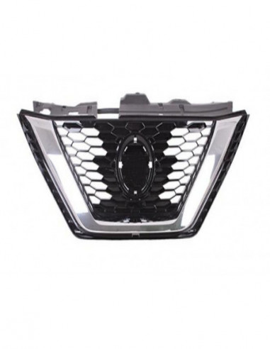 Chrome And Glossy Black Grille For Nissan...