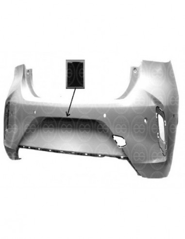 Primer rear bumper with park assist camera for racing f 2020 onwards