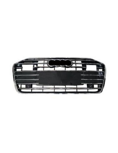 Kühlergrill in glänzendem Schwarzchrom mit PDC, Fußgängerschutz für Audi A6 2018-