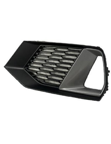 Front Left Bumper Grill Dark Chrome Black For Audi S7 2018 Onwards