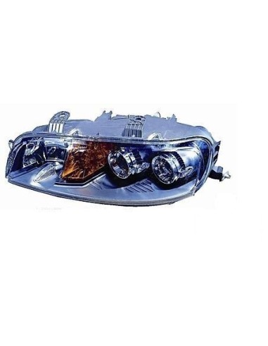 Headlight right front headlight for Fiat Punto 2001 to 2003 with fog lights Aftermarket Lighting