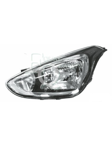 Faro luz proyector delantera derecha para Hyundai i10 2013 en adelante 1 parábola negra Lucana Faros y luz